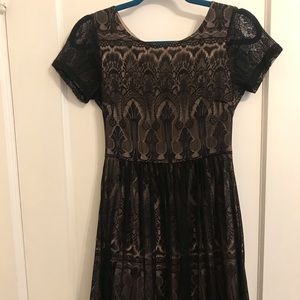 Black lace dress
